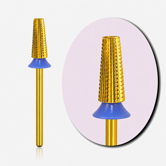 MEDIUM- 5 IN 1 STRAIGHT CUT NAIL DRILL BIT - 6.0MM GOLD