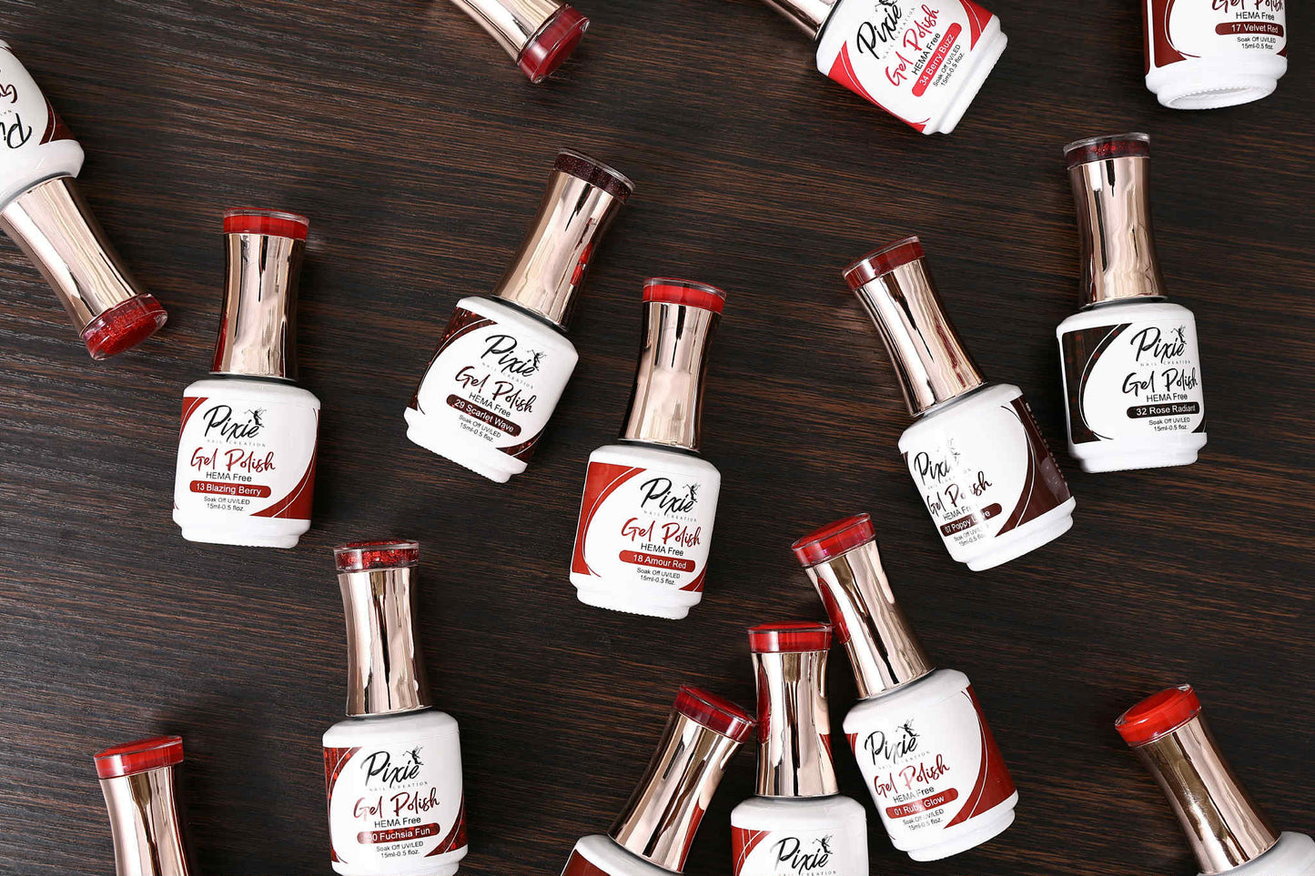 PIXIE | Red Collection Gel Colors - VER 1 -#08 Berry Bright