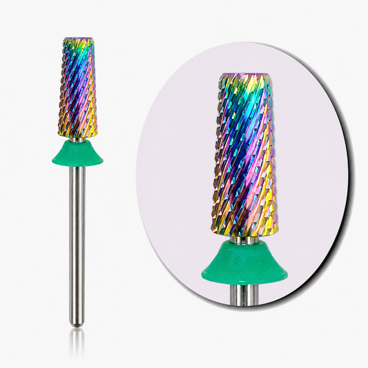 COARSE - 5 IN1 CROSS CUT RAINBOW NAIL DRILL BIT - 5.20MM