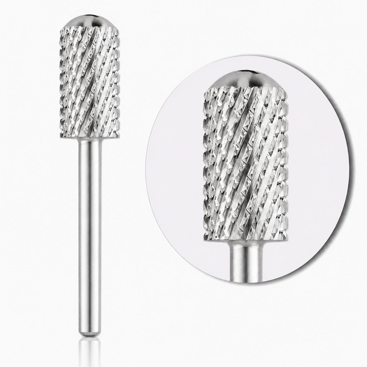 XCOARSE (XC)- LARGE BARREL SMOOTH TOP NAIL BIT - SILVER