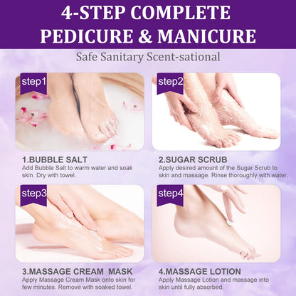 NBC Bubble World Spa 4-in-1 Pedicure kit - Lavender