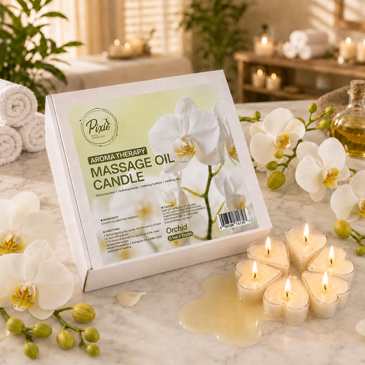 MASSAGE OIL CANDLE - ORCHID (100pcs/box)