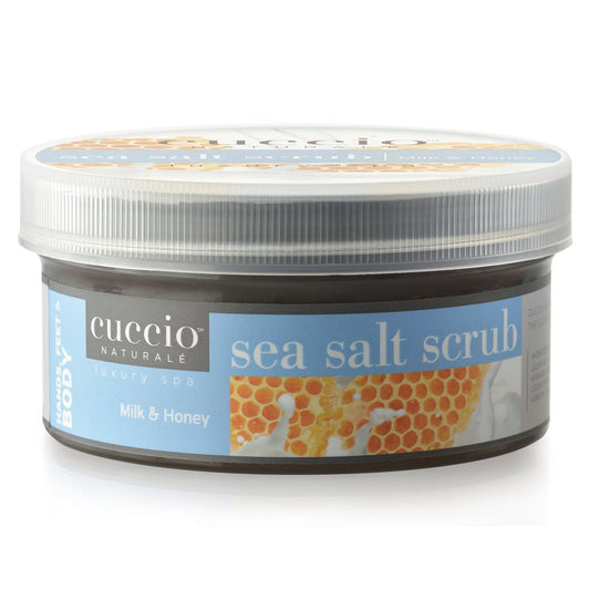 CUCCIO SEA SALT SCRUB - MILK & HONEY -19.5 OZ