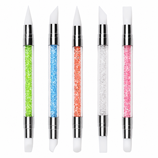 Double Ended Silicone Nail Art Tools 5pcs