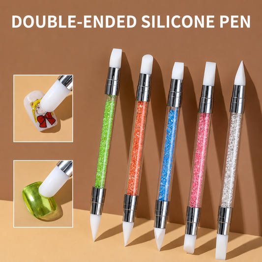 Double Ended Silicone Nail Art Tools 5pcs