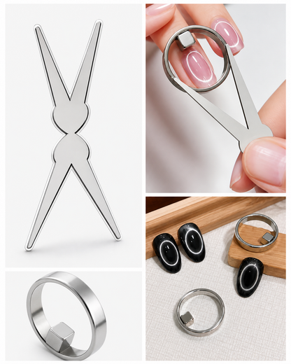 Combo French & Ring Cat Eye Magnet