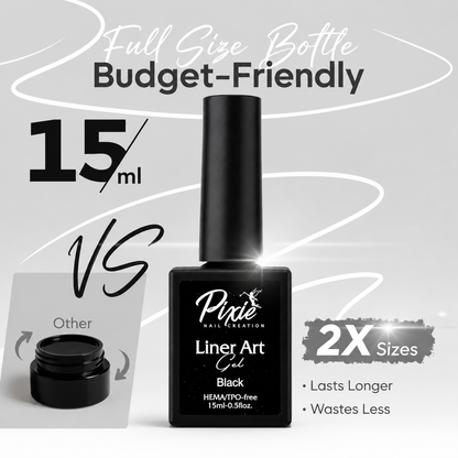 GEL ART LINER - Super Black - 15ml