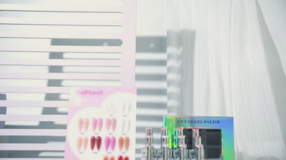GelManiX Rubber Base  Coat - 12 Colours Set