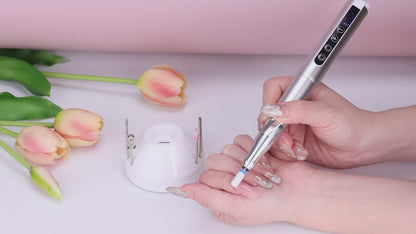 Professional E-file Pen 2 in 1  65W | 35000 RPM - WHITE