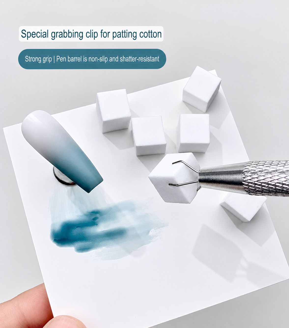 Ombre Mini Sponge with Gripping Tool Nail Art Tool