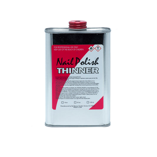 Nail Polish Thinner Metal Cover 16oz