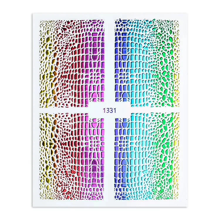 3d Snake Skin Nail Sticker